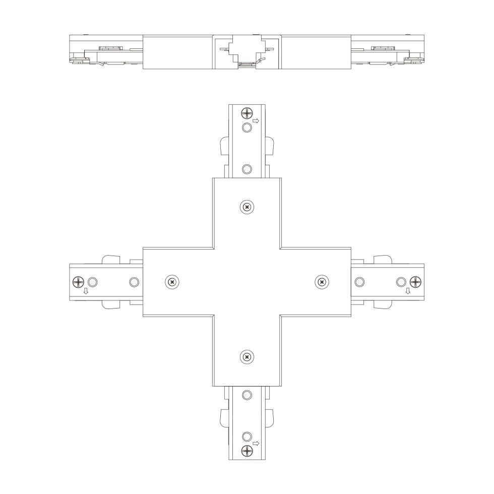 Philips EasyLink Stromverbinder für Schienenleuchte 4-Fach weiß Bild 4