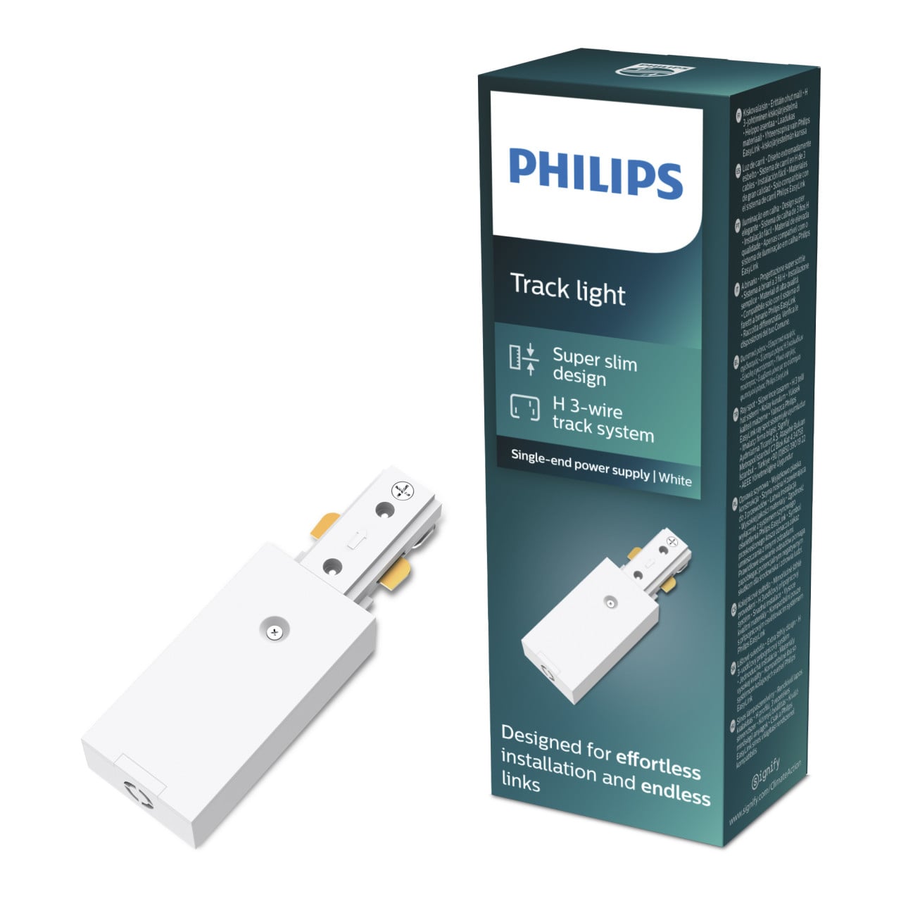 Philips EasyLink Stromverbinder für Schienenleuchte einseitig weiß Bild 2