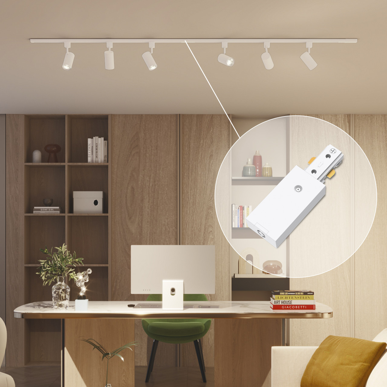 Philips EasyLink Stromverbinder für Schienenleuchte einseitig weiß Bild 3