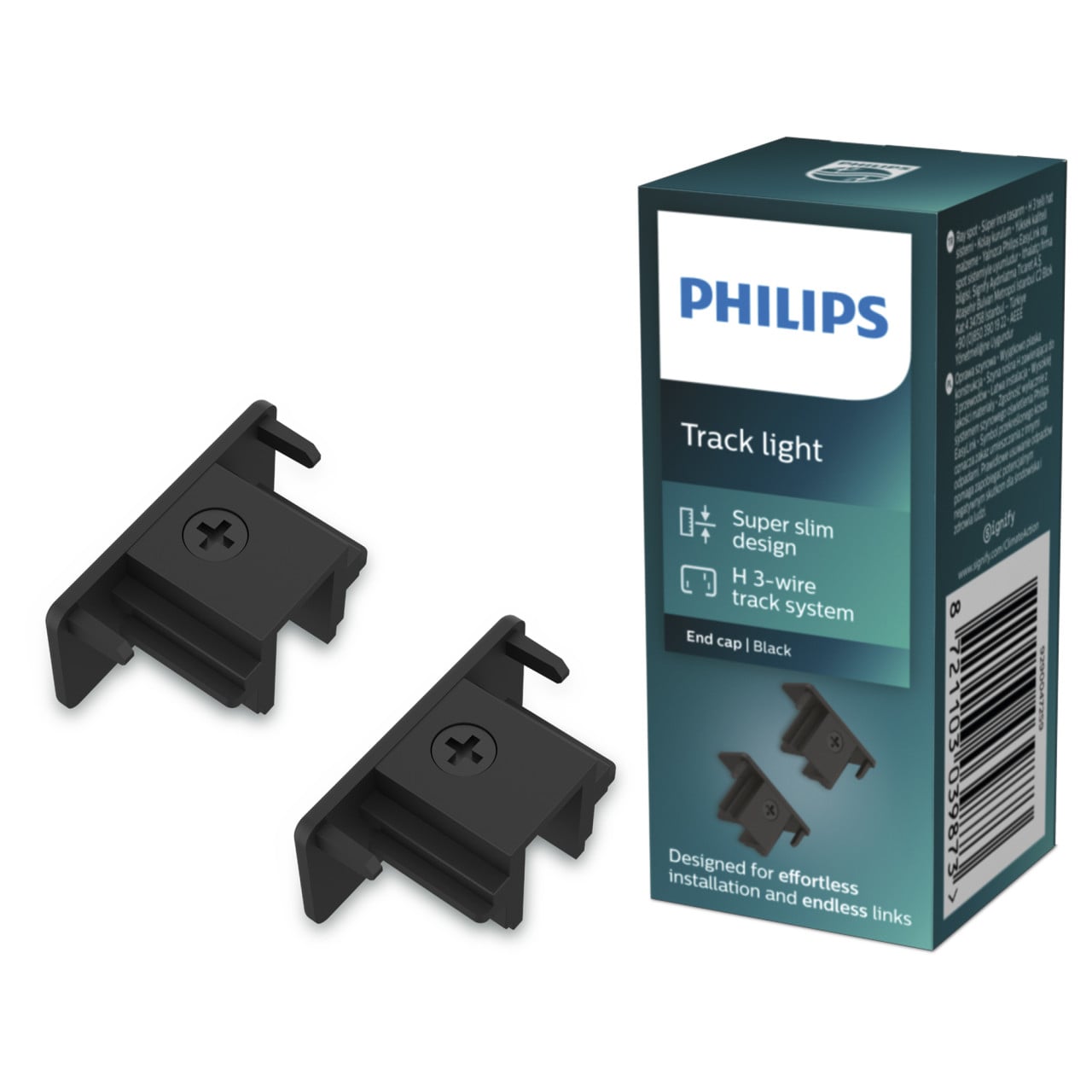 Philips EasyLink Endkappen 2 Stück schwarz Bild 2