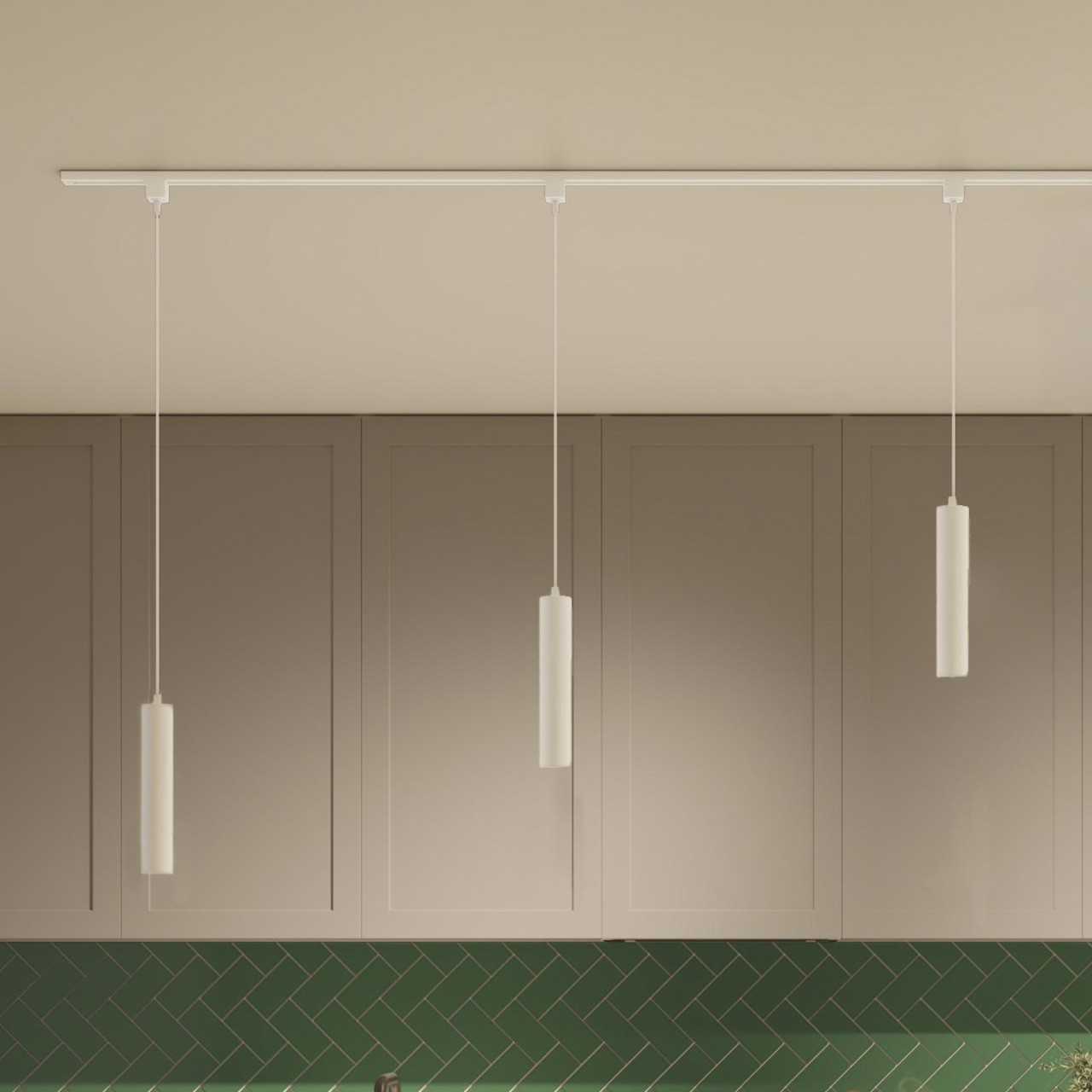 Philips EasyLink Trägerschiene 1 m mit Stromzufuhr weiß Bild 2
