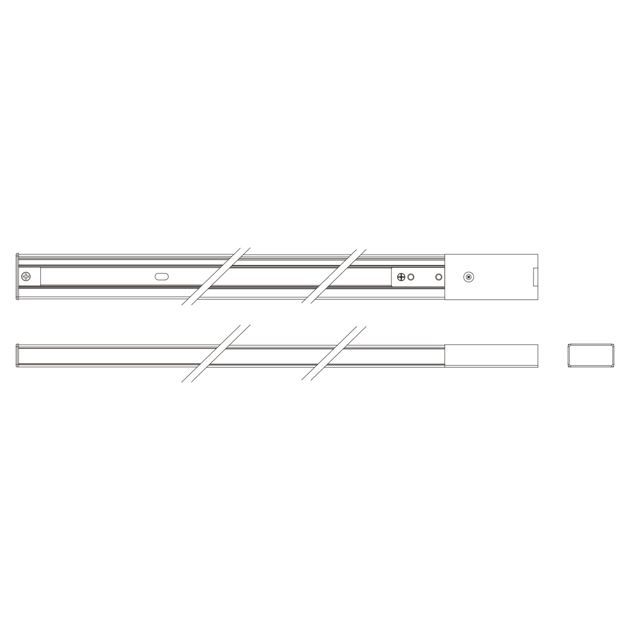 Philips EasyLink Trägerschiene 1 m mit Stromzufuhr weiß Bild 3