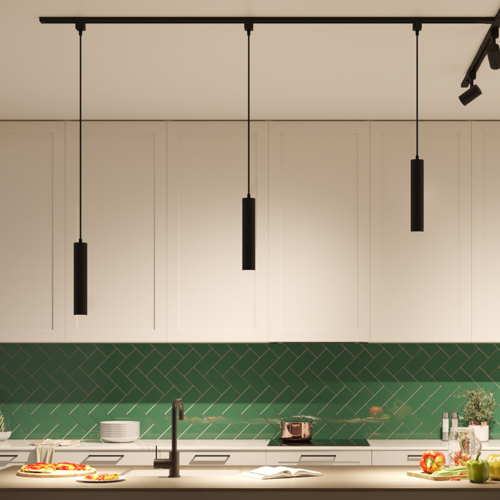 Philips EasyLink Trägerschiene 1 m mit Stromzufuhr schwarz Bild 2