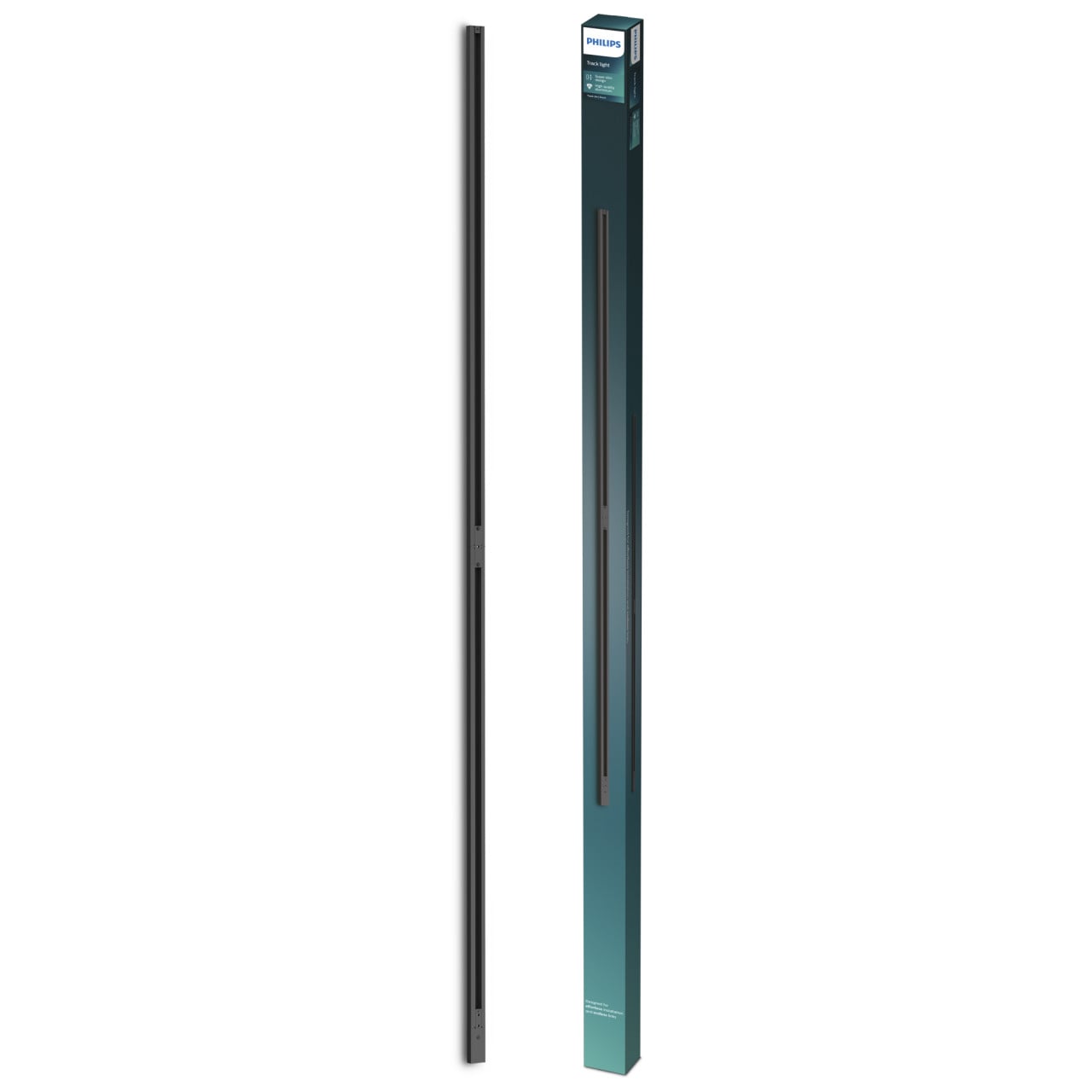 Philips EasyLink Trägerschienen 2 x 1 m mit Stromzufuhr schwarz Bild 3