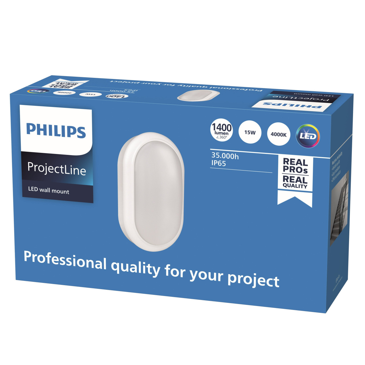 Philips LED Außenwandleuchte ProjectLine oval neutralweiß Bild 2