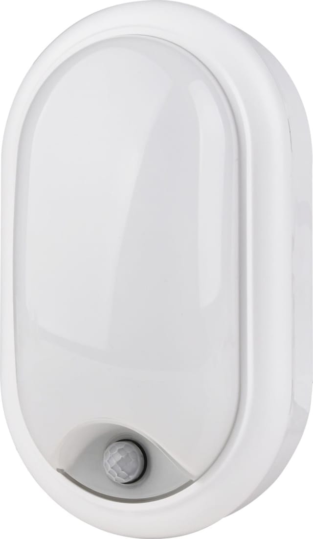 Philips LED Außenwandleuchte ProjectLine oval mit Bewegungsmelder neutralweiß
