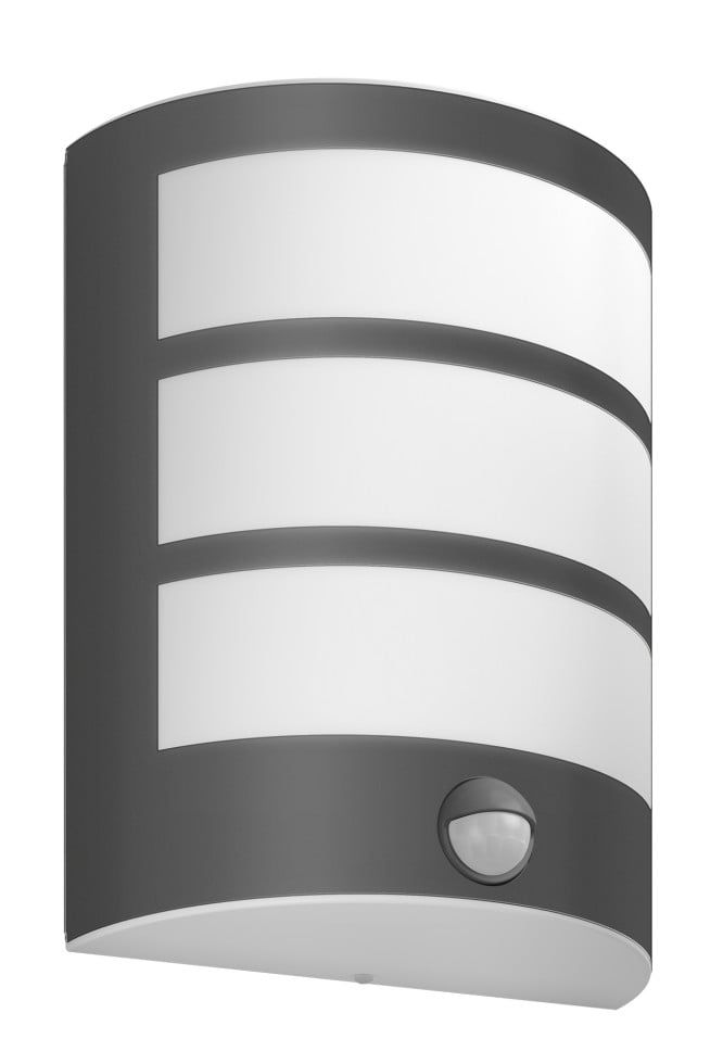Philips LED Außenwandleuchte Python anthrazit mit Bewegungssensor warmweiß Bild 2