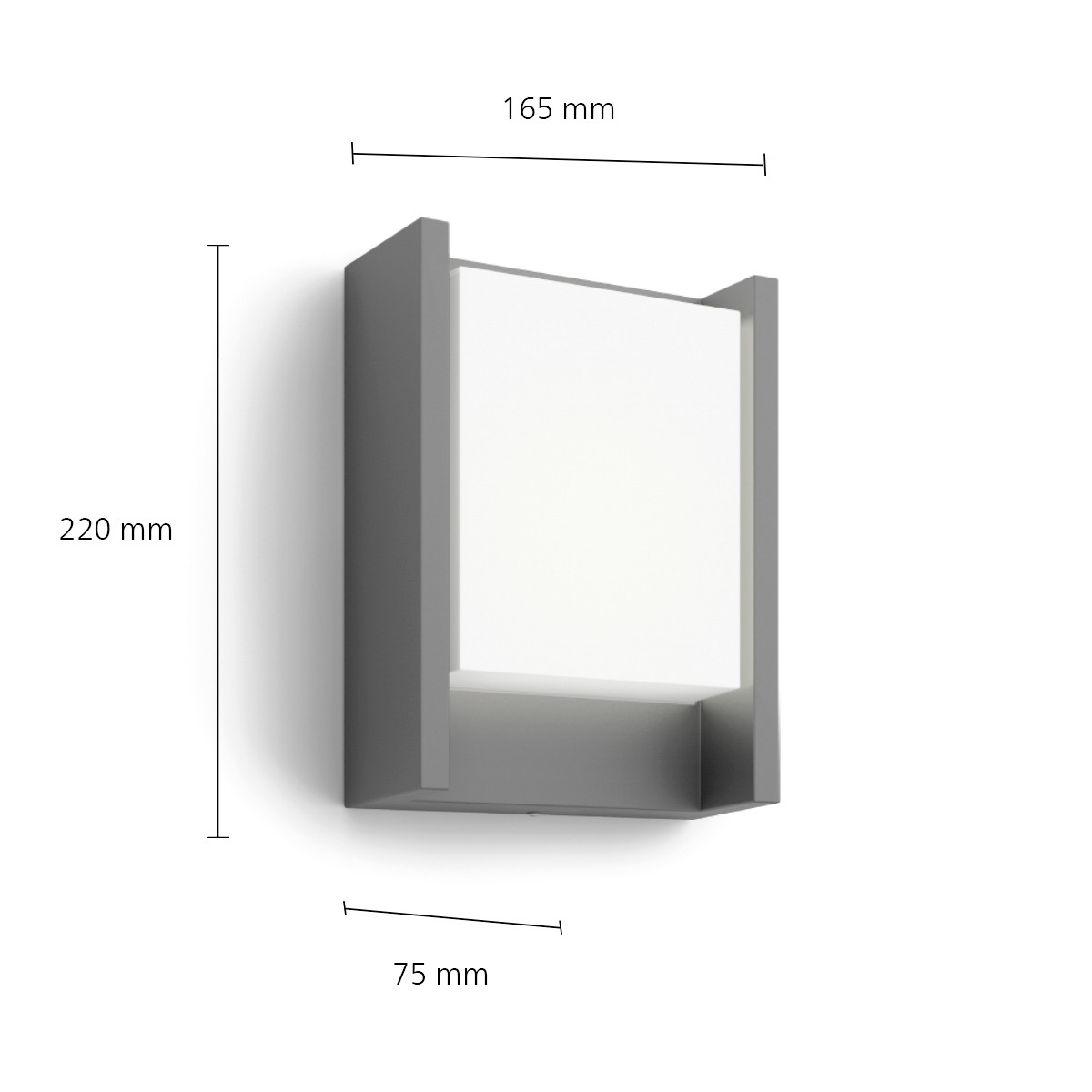 Philips LED Außenwandleuchte Arbour anthrazit warmweiß