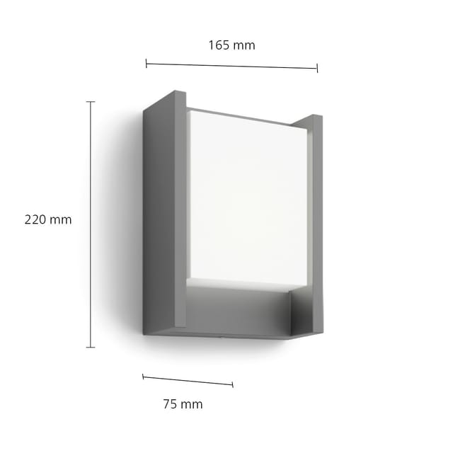 Philips LED Außenwandleuchte Arbour anthrazit warmweiß
