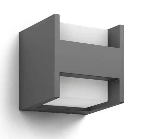 Philips LED Außenwandleuchte Arbour up/down anthrazit warmweiß