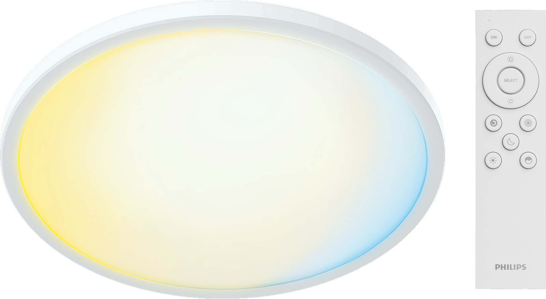 Philips LED Deckenleuchte Valen weiß Ø 42 x 2 cm warmweiß-kaltweiß dimmbar Bild 2