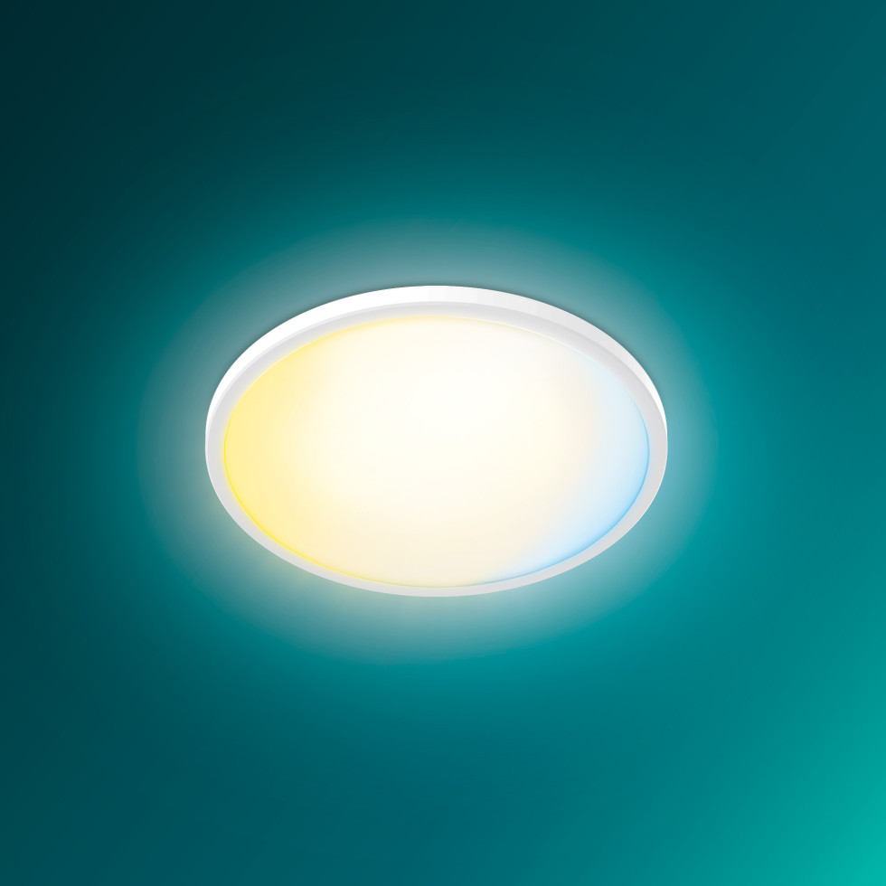 Philips LED Deckenleuchte Valen weiß Ø 42 x 2 cm warmweiß-kaltweiß dimmbar Bild 3
