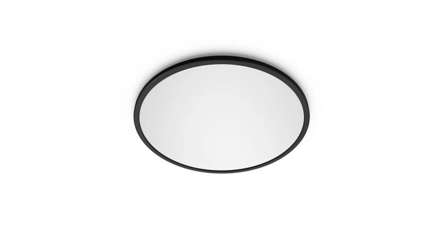 Philips LED Deckenleuchte Valen schwarz Ø 42 x 2 cm warmweiß-kaltweiß dimmbar
