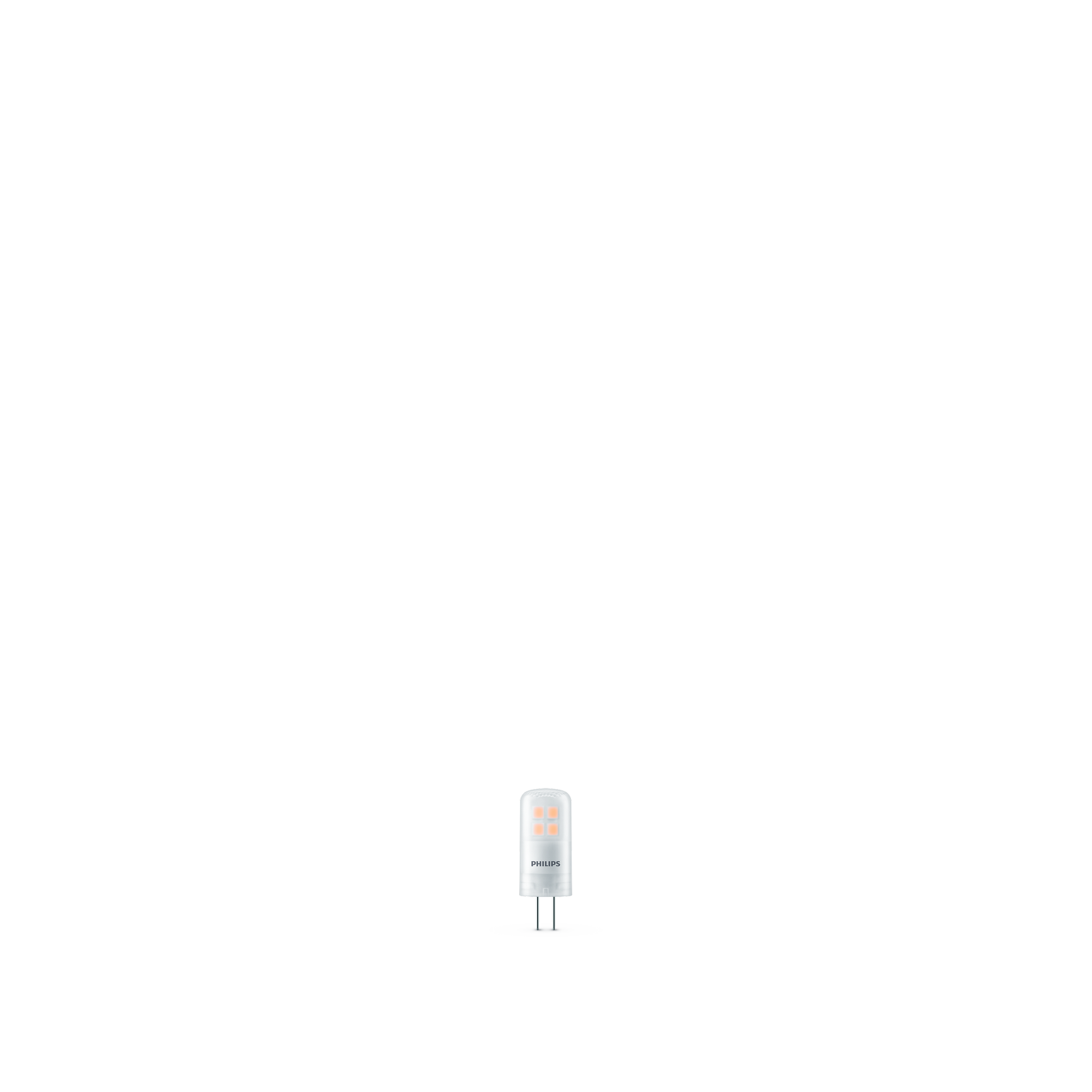 Philips LED-Leuchtmittel Stiftsockellampe G4 1,8W warmweiß weiß