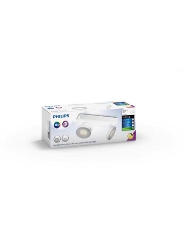 Philips myLiving LED-Spot 2er Clockwork Warmglow Weiß