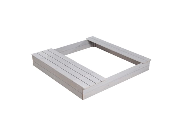 roba Sandkasten Outdoor + in Grau mit Spielwannen und Abdeckungen