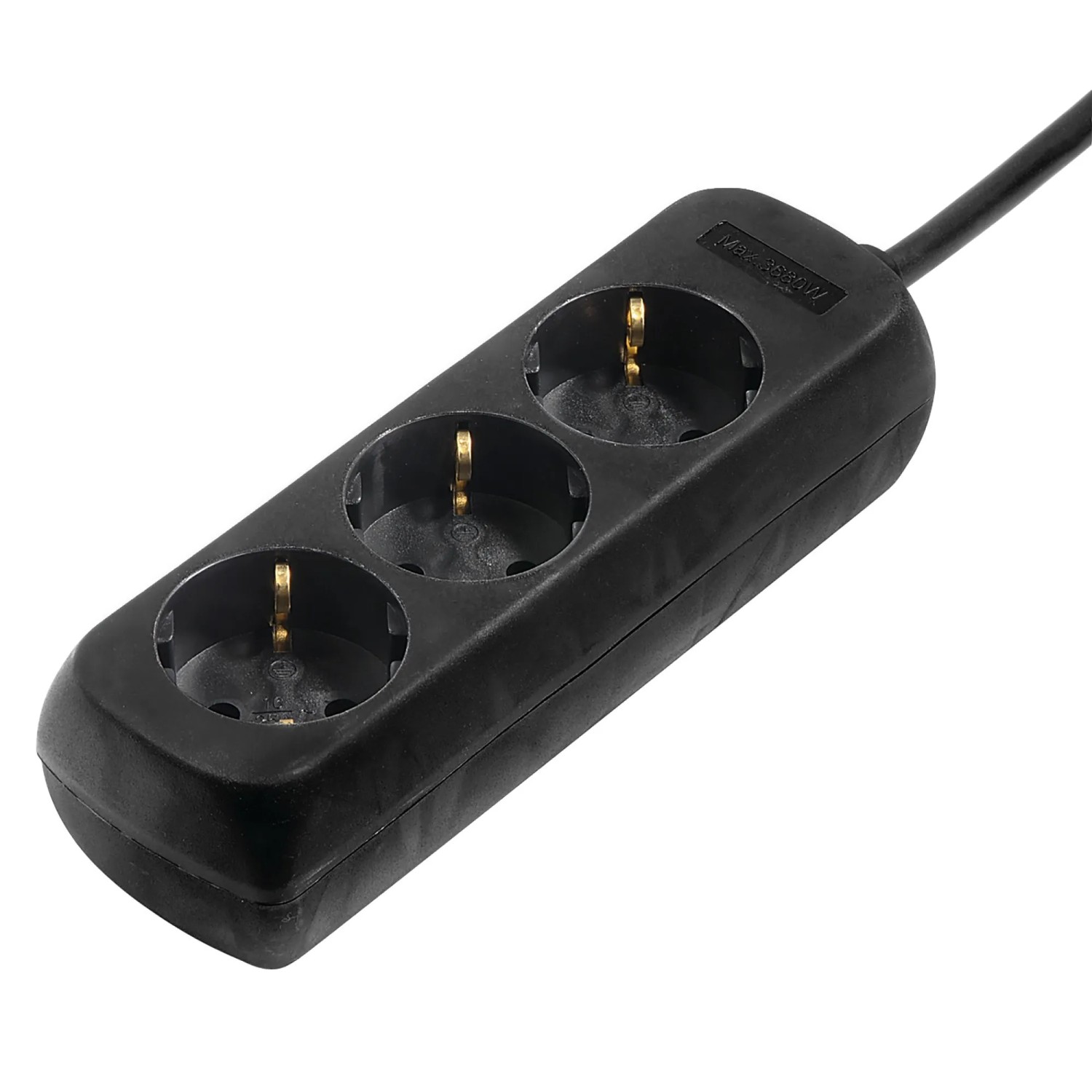Hama Steckdosenleiste 3-Fach Schwarz 5 m