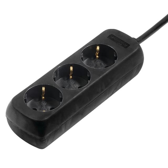 Hama Steckdosenleiste 3-Fach Schwarz 5 m