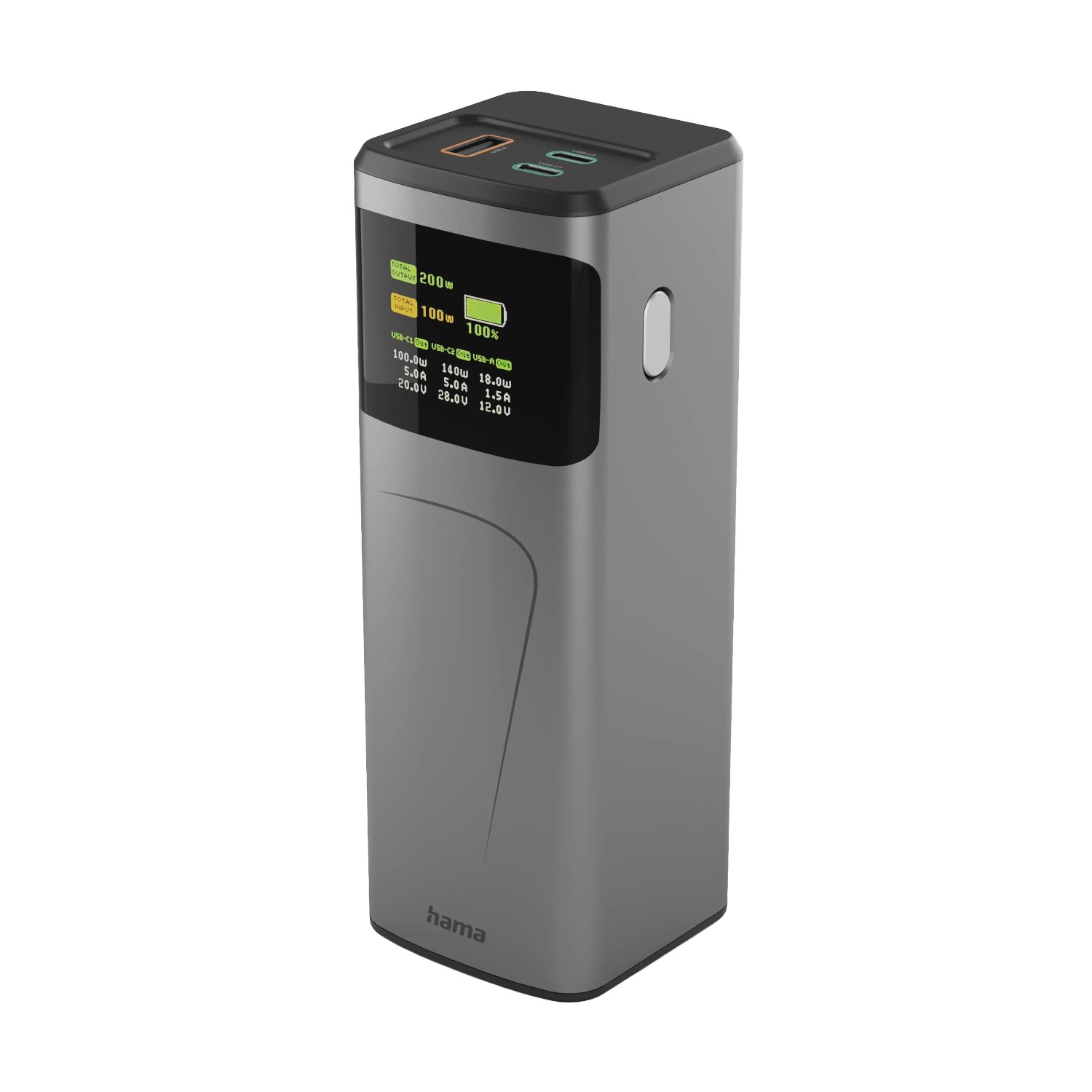 Hama Power Pack High Power 200 W 24.000 mAh 2 x USB-C USB-A Schnellladen