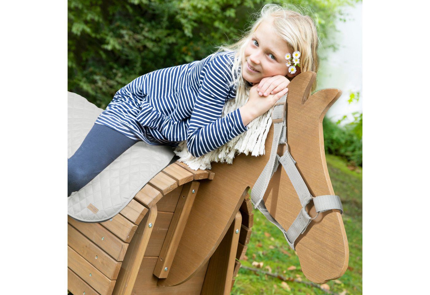 roba Accessoires Set roba Style Grau Decke und Halfter Passend für Outdoor Spielpferd
