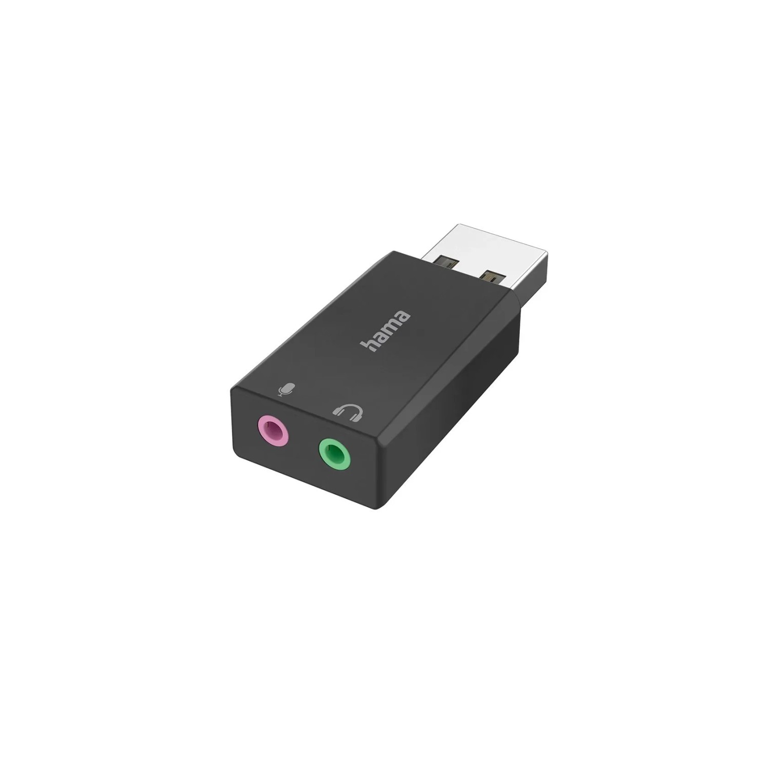 Hama USB-Soundkarte USB-Stecker 2 x 3,5 mm Klinke-Buchse Stereo