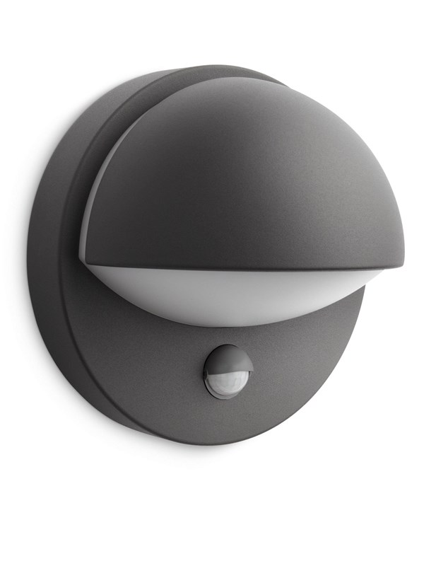Philips ES-Wandleuchte MyGarden June Anthrazit 19,5 cm x 19,5 cm x 13,5 cm