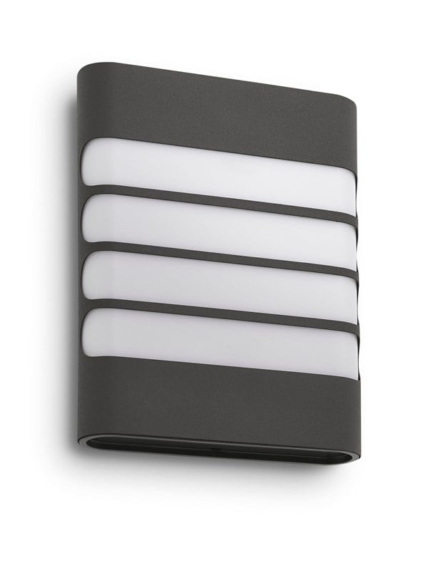Philips LED-Wandleuchte MyGarden Raccoon Anthrazit 20,4 cm x 20,4 cm