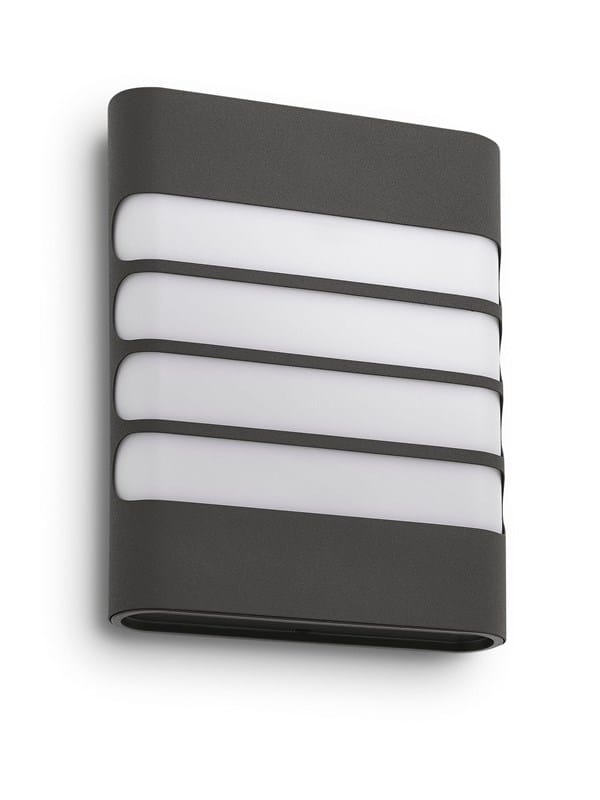 Philips LED-Wandleuchte MyGarden Raccoon Anthrazit 20,4 cm x 20,4 cm