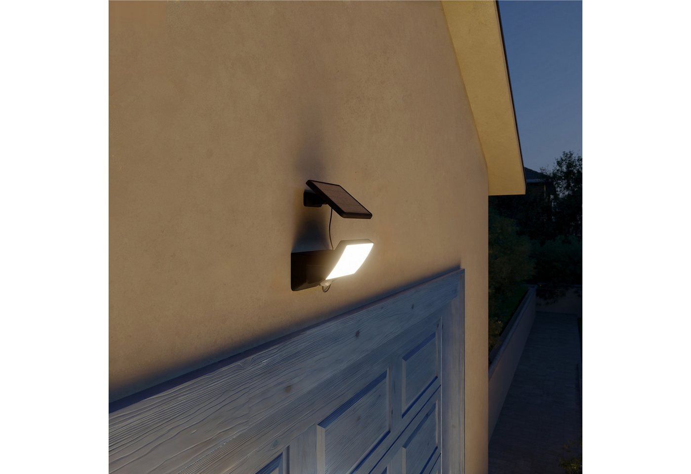 Philips Solar-Outdoor-Sicherheitswandleuchte Fyns Schwarz 12,5 x 11,5 x 18,6 cm Bild 2