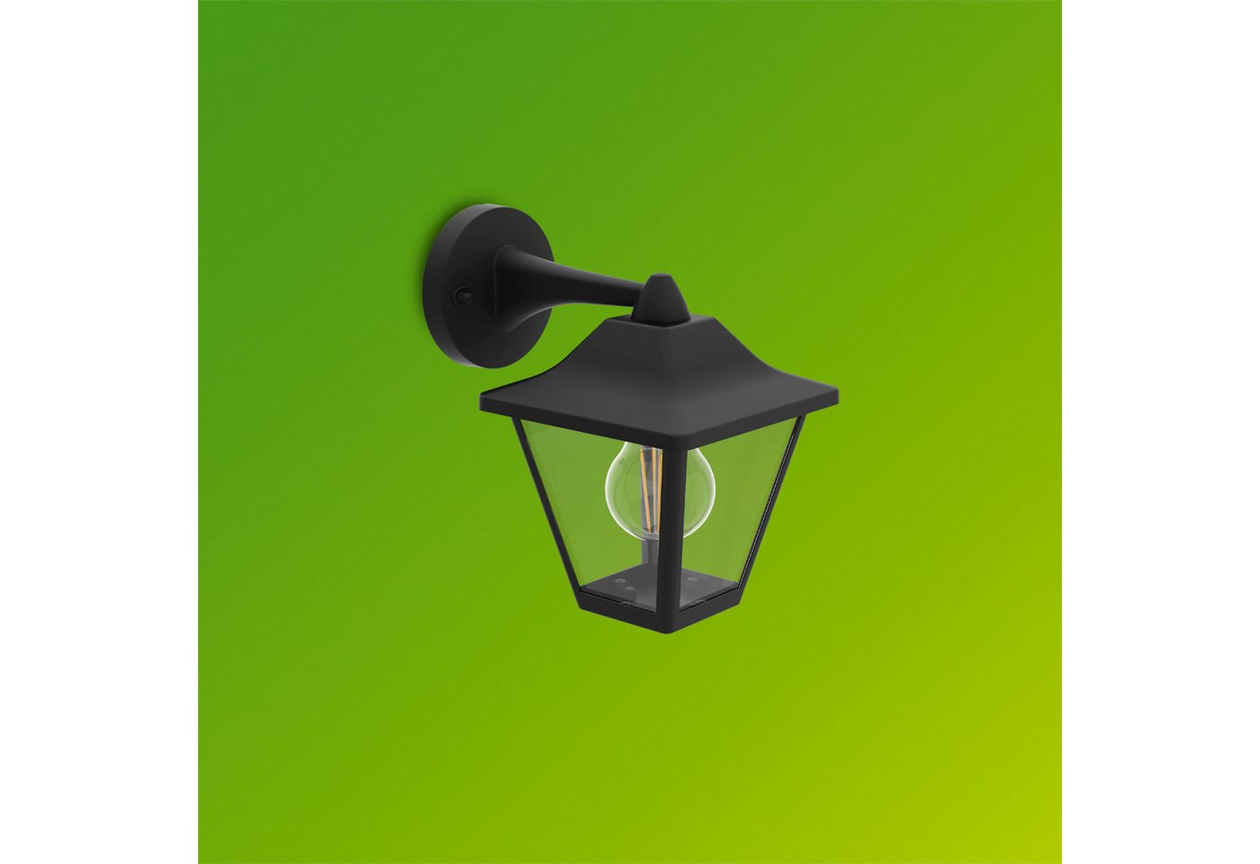 Philips Outdoor-Wandleuchte Juli Schwarz 22,2 cm x 21,7 cm x 15 cm