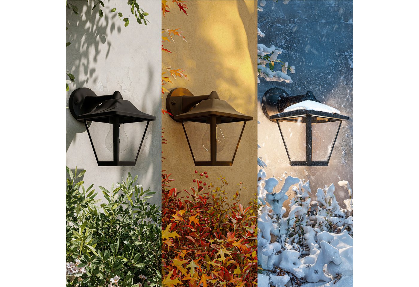 Philips Outdoor-Wandleuchte Juli Schwarz 22,2 cm x 21,7 cm x 15 cm Bild 4