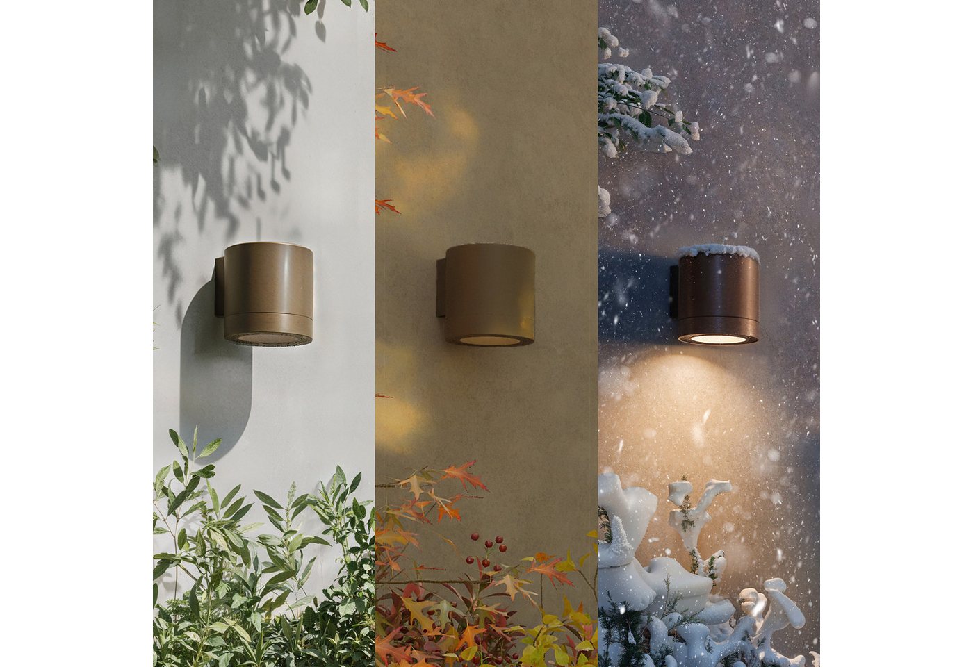 Philips Outdoor-Wandleuchte Fylx Braun 9 cm x 11,6 cm x 8,9 cm