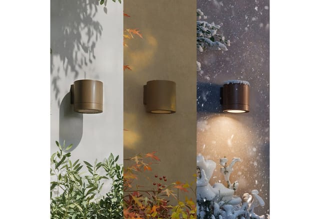 Philips Outdoor-Wandleuchte Fylx Braun 9 cm x 11,6 cm x 8,9 cm