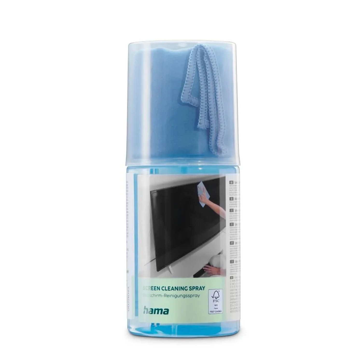 Hama Bildschirmreiniger Spray inkl. Reinigungstuch 200 ml