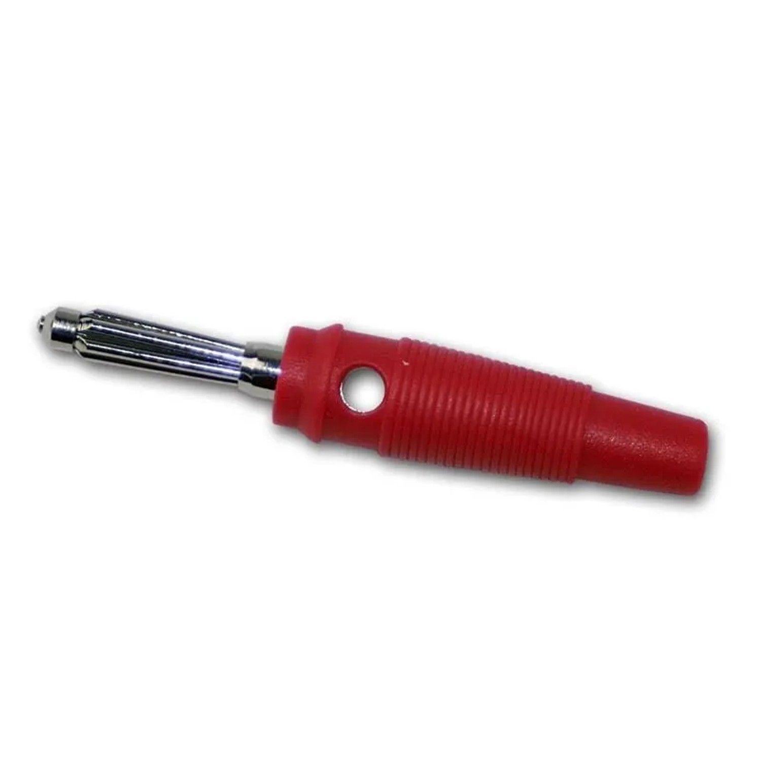 Goobay 10x Labor-Bananen-Stecker Rot mit Querloch