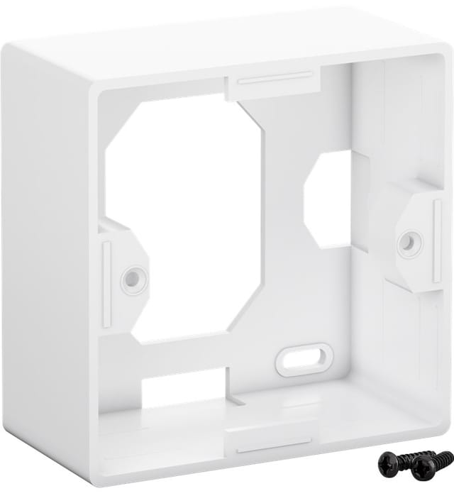 Goobay Aufputzgehäuse Einbaurahmen für Keystone Jacks