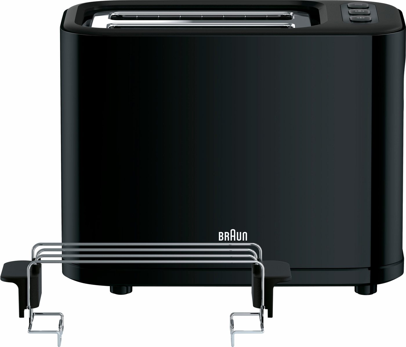 Braun PurEase HT 3010 BK Kompakt-Toaster Schwarz Bild 3