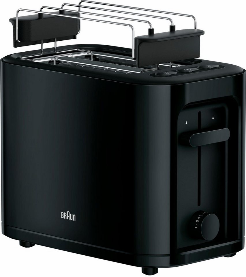 Braun PurEase HT 3010 BK Kompakt-Toaster Schwarz Bild 5