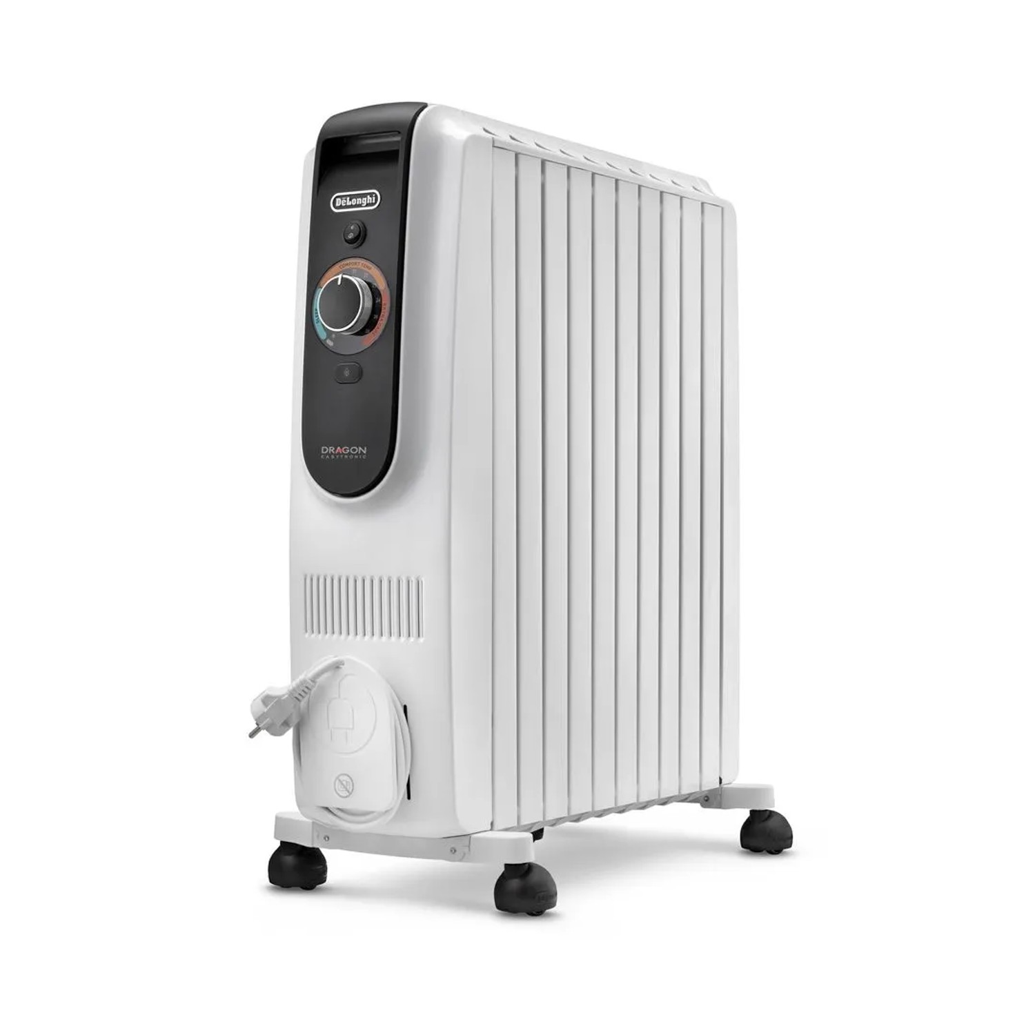 DeLonghi Ölradiator Dragon 4 - TRD51025 Weiß/Schwarz 2500W