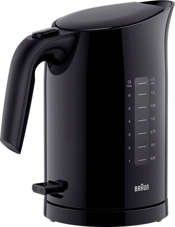Braun Wasserkocher PurEase - WK 3100 BK Schwarz 2200W