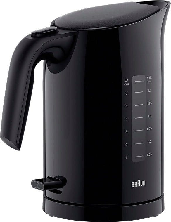 Braun Wasserkocher PurEase - WK 3100 BK Schwarz 2200W