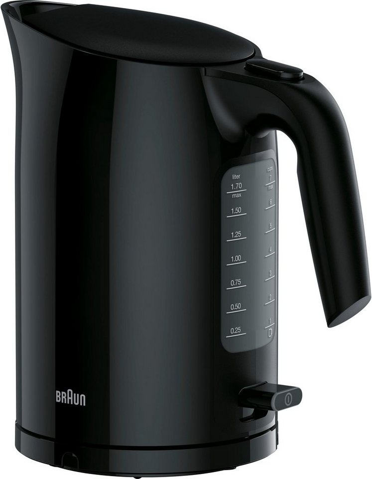 Braun Wasserkocher PurEase - WK 3100 BK Schwarz 2200W Bild 3