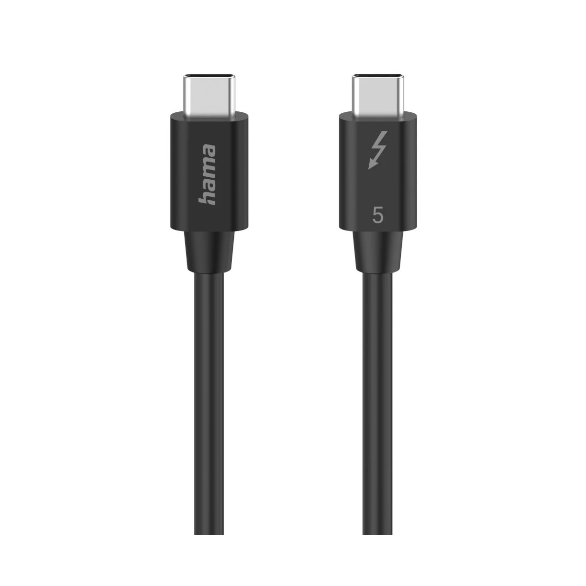 Hama USB-C-Kabel Thunderbolt 5 Ultra-HD 8 K 80 Gbit/s 5 A 240 W 1 m