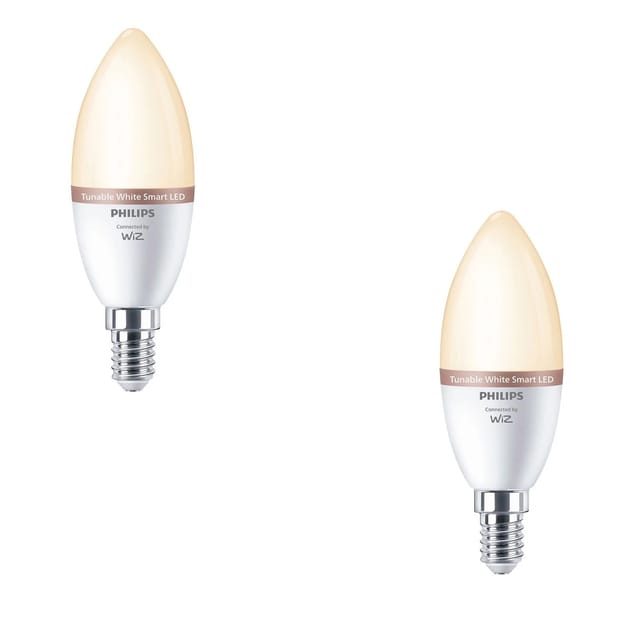 Philips Smart-LED-Leuchtmittel E14 Kerzenform 40 W 470,m 2-Flammig Set