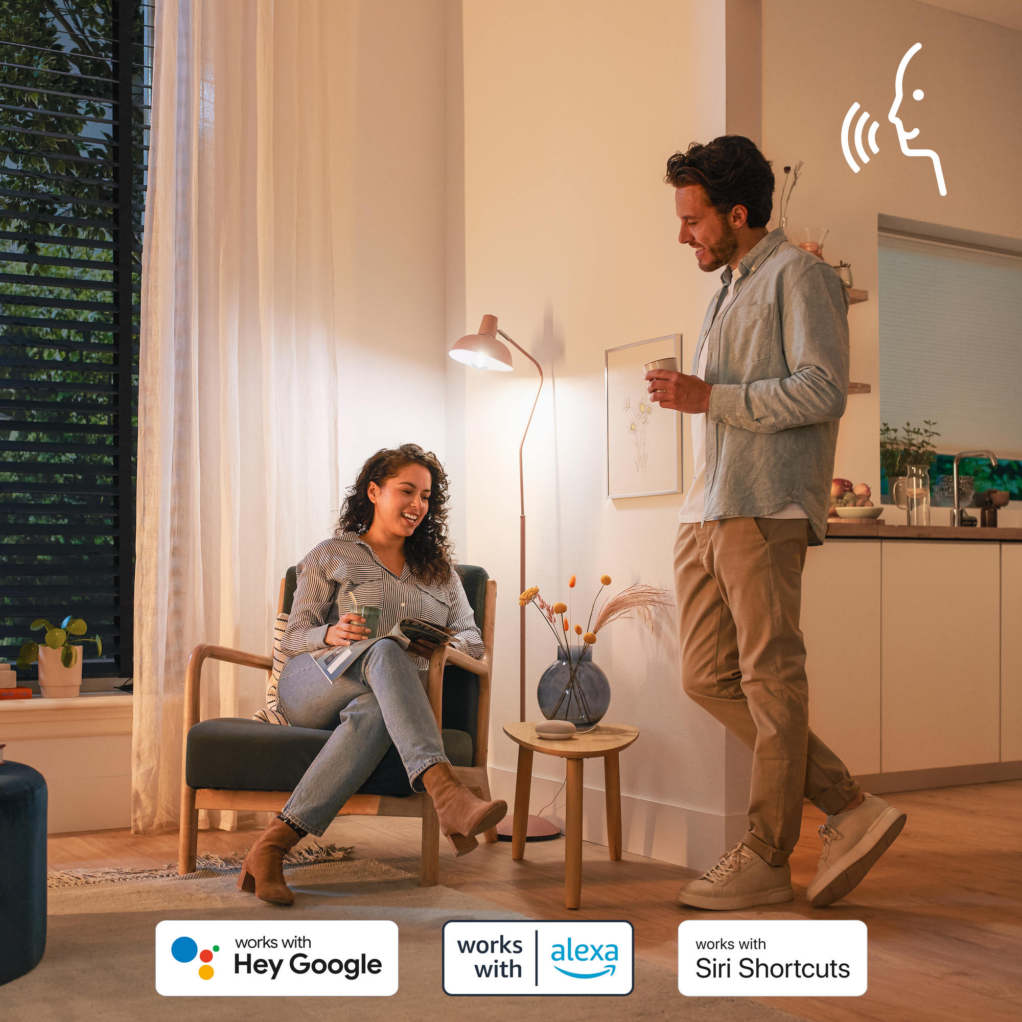 Philips Smart-LED-Leuchtmittel E27 Standardform 150 W RGB 2.452,m 8,3 x 16,3 cm Bild 3
