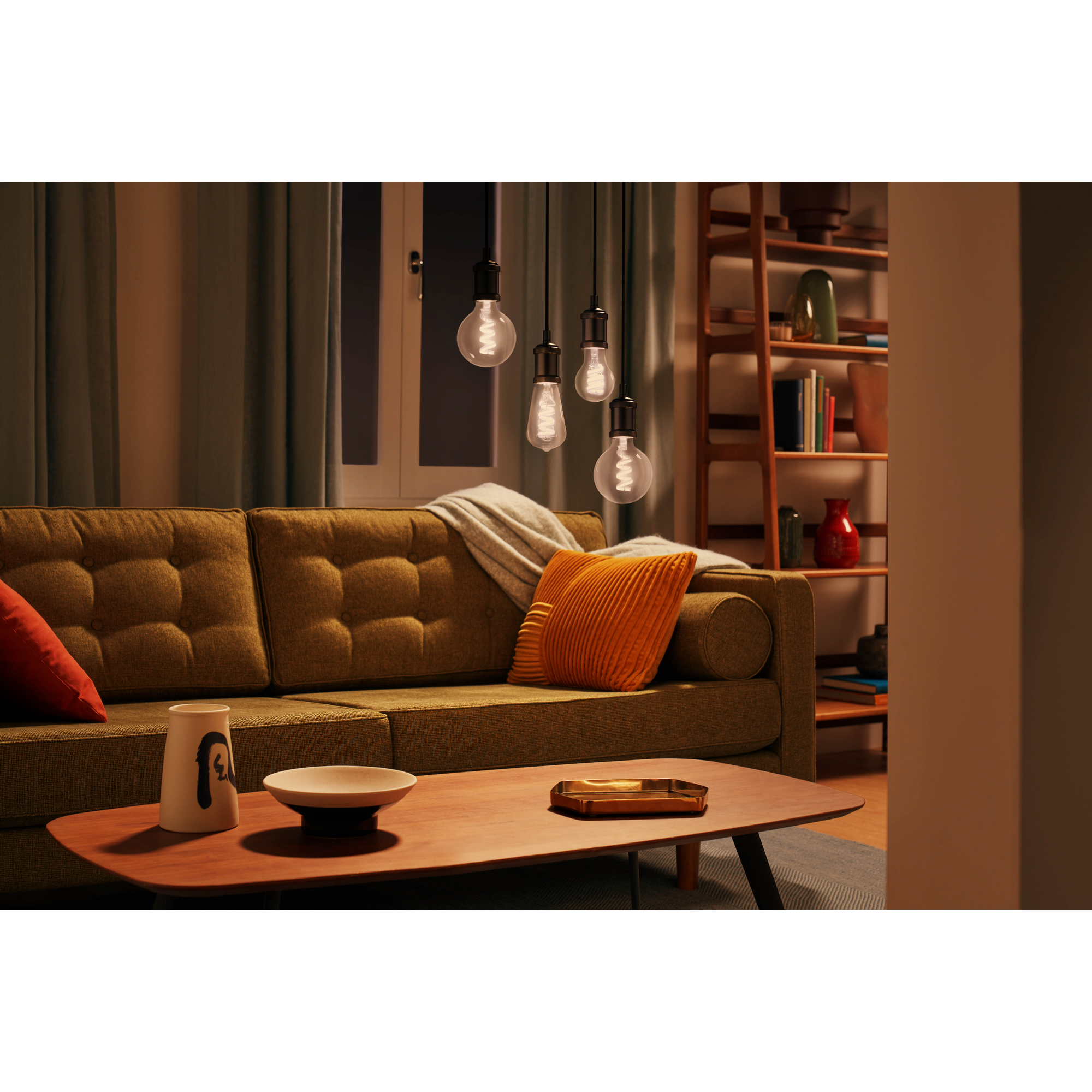 Philips Smart-LED-Leuchtmittel E27 Standardform 40 W 470,m RGB 6 x 10,8 cm Bild 3