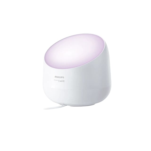 Philips Smart-LED-Tischleuchte Squire Lite Wallwashing-Effekt Weiß Ø 13,4 cm