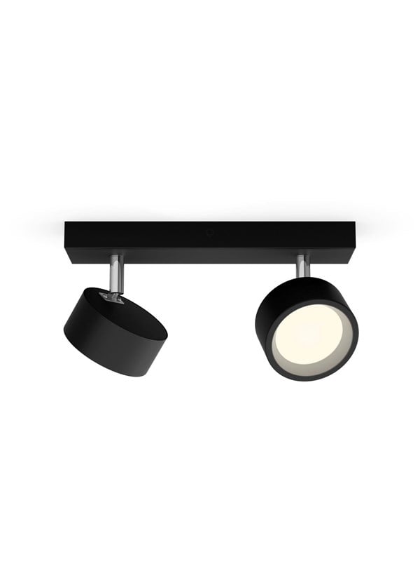 Philips Spotleuchte Bracia 2-Flammig 5,5 W Schwarz