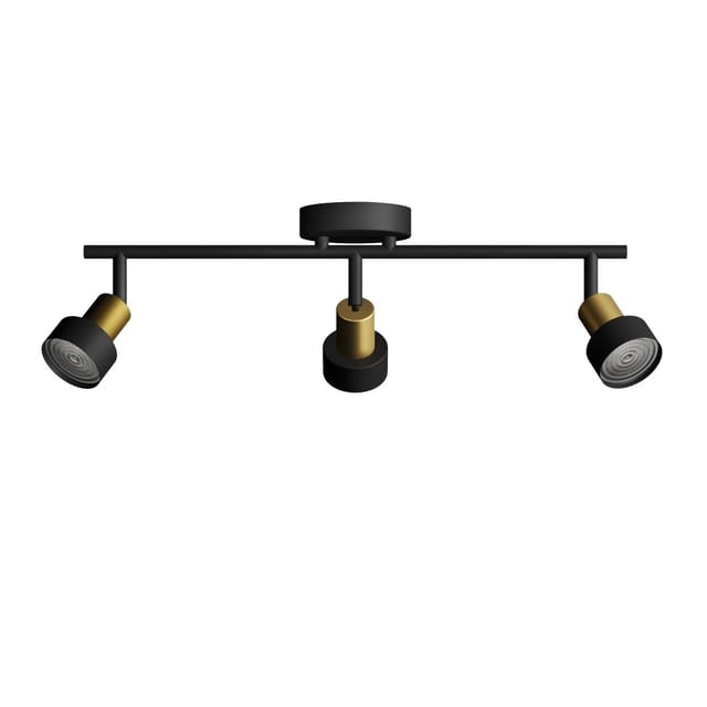 Philips Spot Conduit 3-Flammig 5 W GU10 Schwarz-Gold