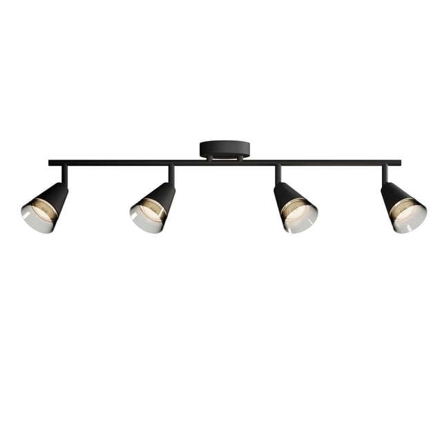 Philips Spot Cleft 4-Flammig 5 W GU10 Schwarz